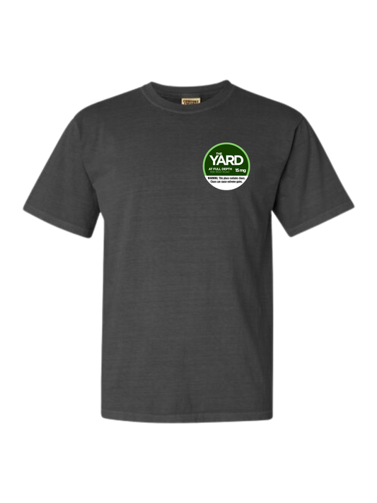 Comfort Colors Pepper Gray The Yard Tin Logo